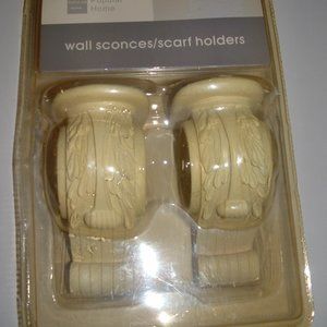 Shabby Chic Sconce Curtain corbels; Vintage